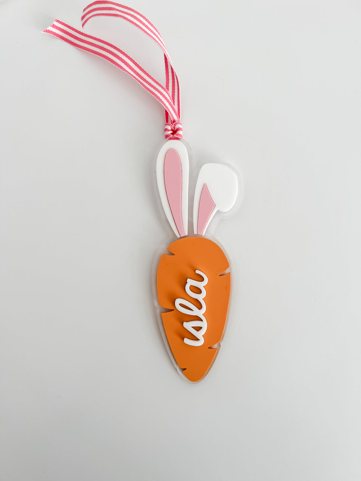 Carrot Tag with Bunny Ears- Personalized