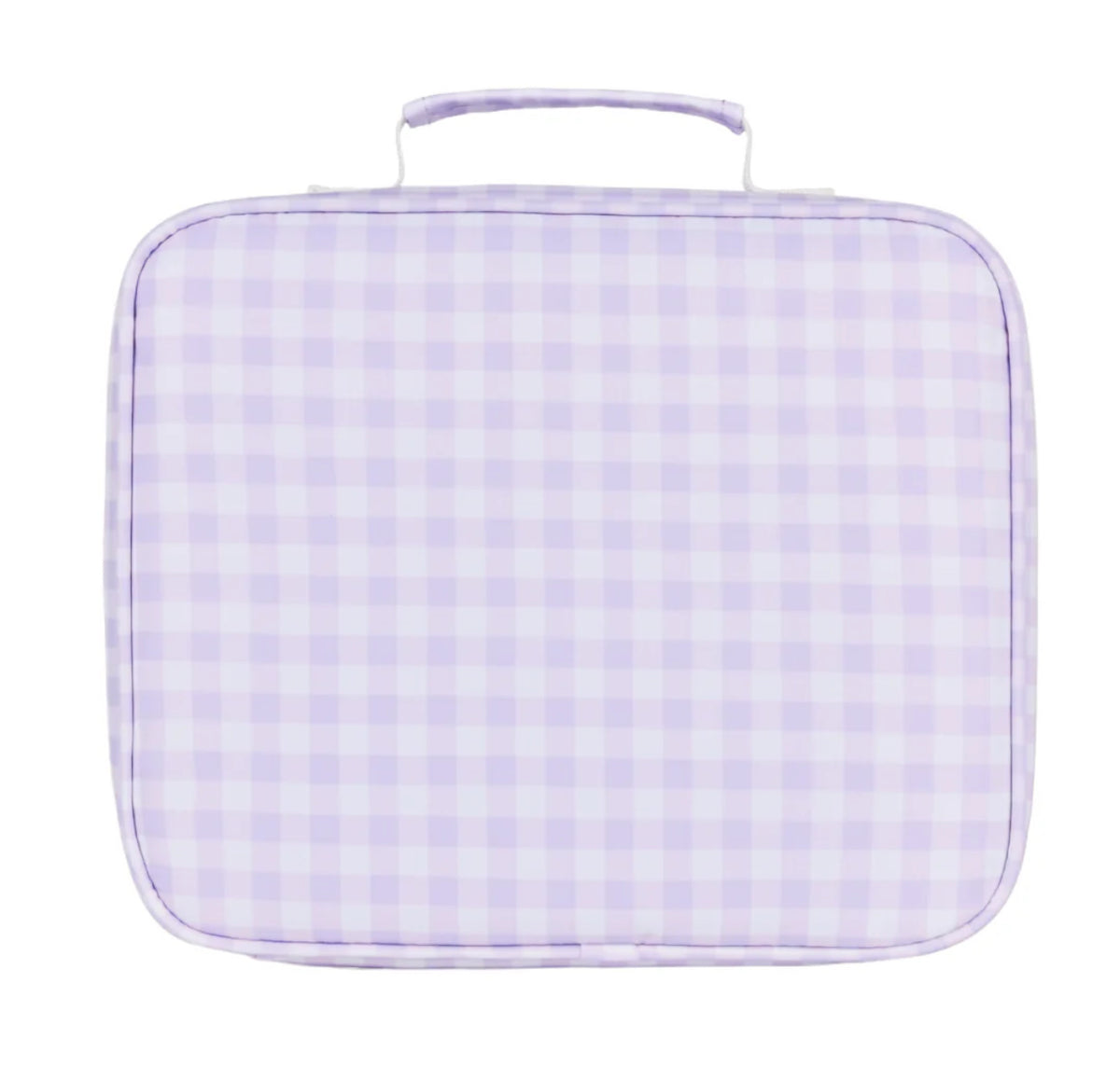 Lilac Gingham Lunch Bag