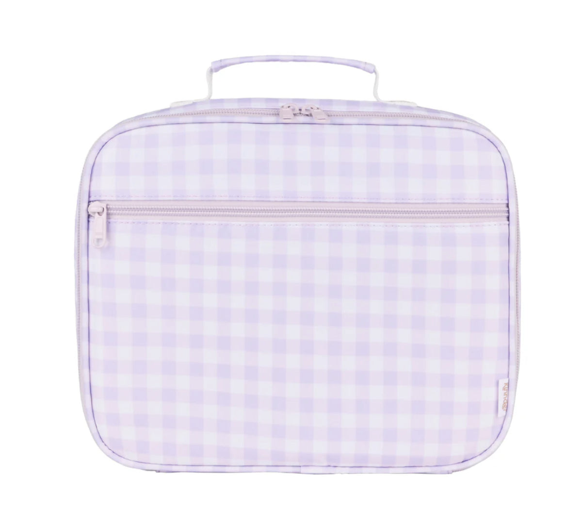Lilac Gingham Lunch Bag