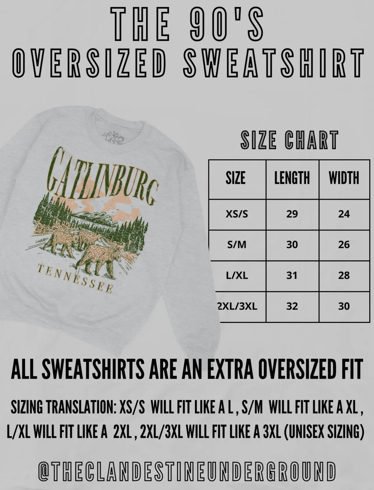 So Long London Oversized 90&#39;s Sweathshirt