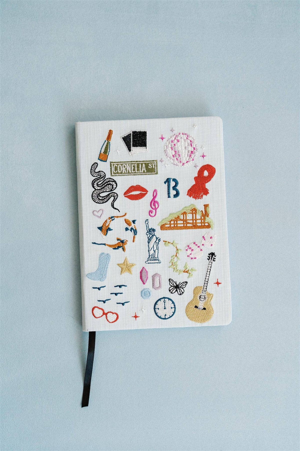 Embroidered TS Icons Hardcover Notebook