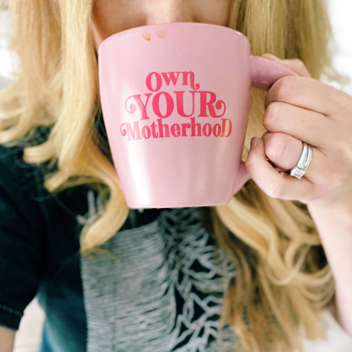 Own Your Motherhood Blush Mug