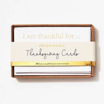 I am Thankful Cards w/Envelopes (Set of 10)