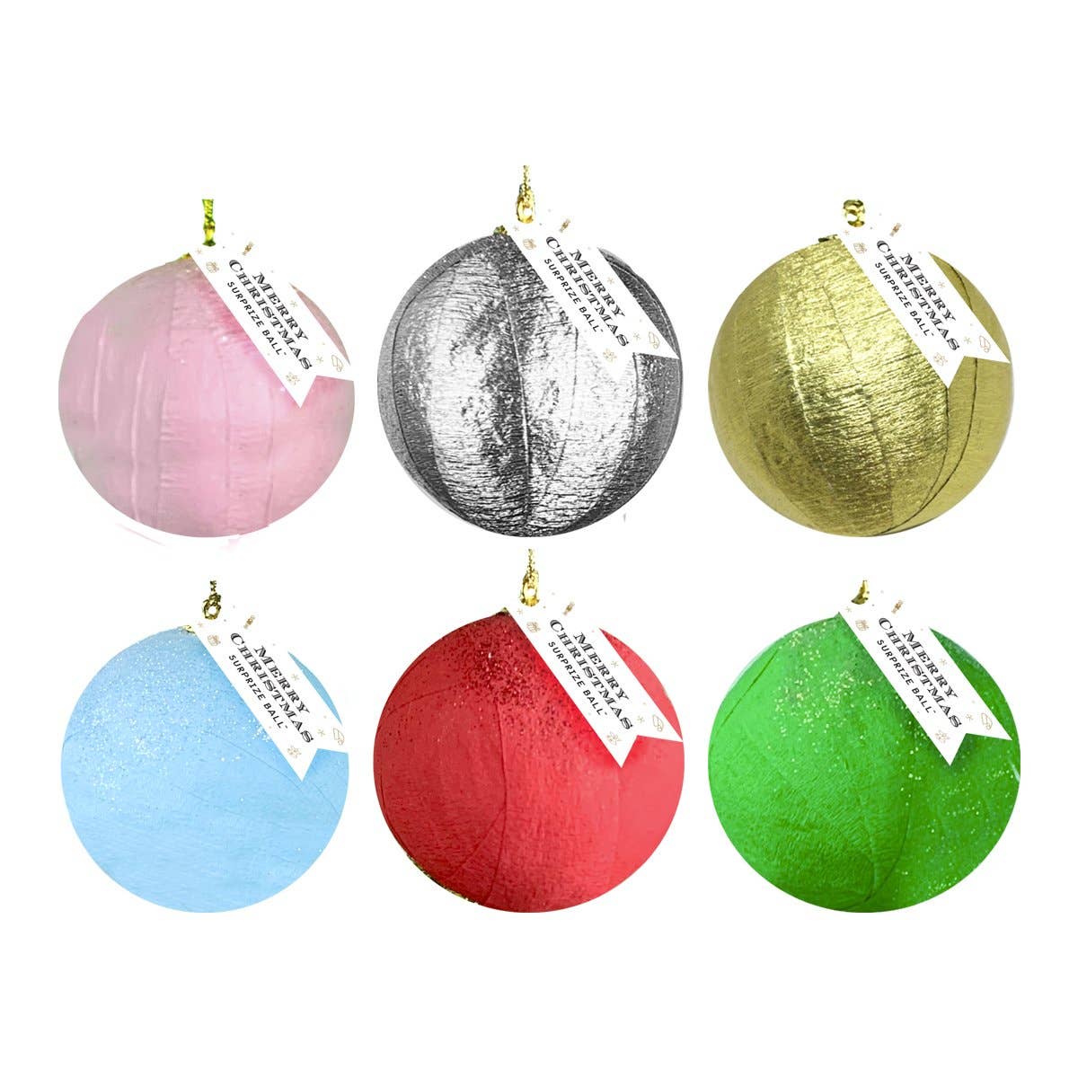 Mini Surprize Ball Ornament- Assorted Color