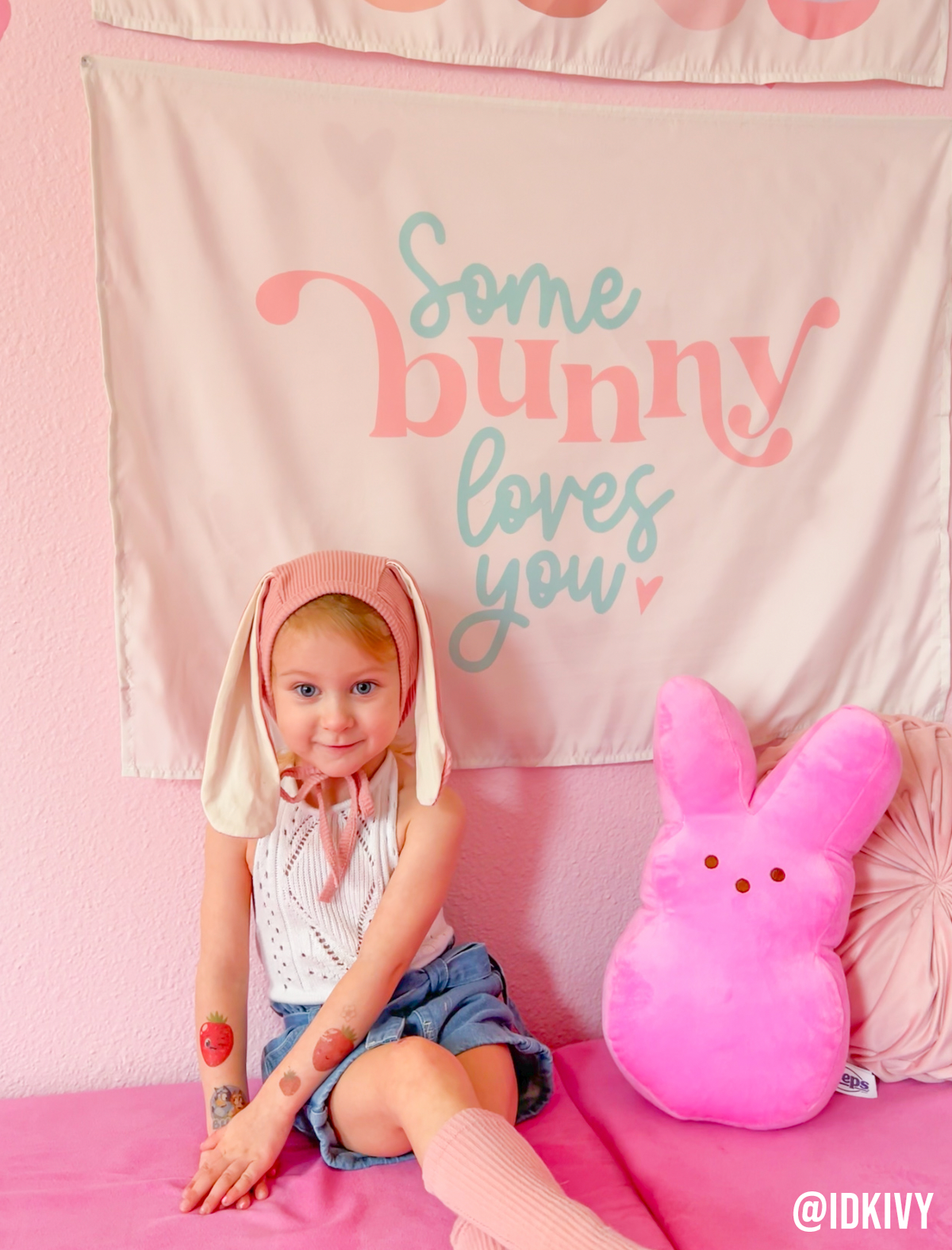 Some Bunny Loves You Banner 36”x26”