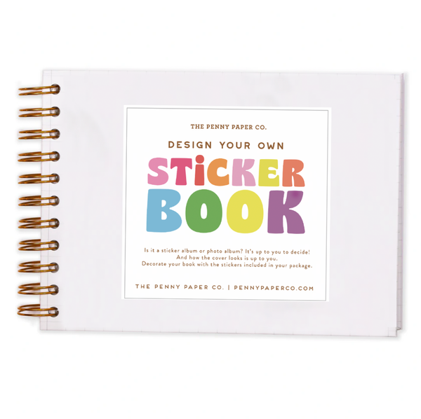 My Sticker Collecting Album: Blank Sticker Book To Add Your Own Stickers  Colorful Theme