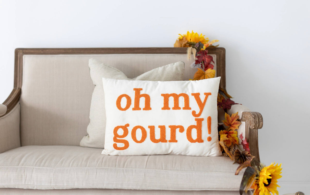 Oh My Gourd Decorative Pillow
