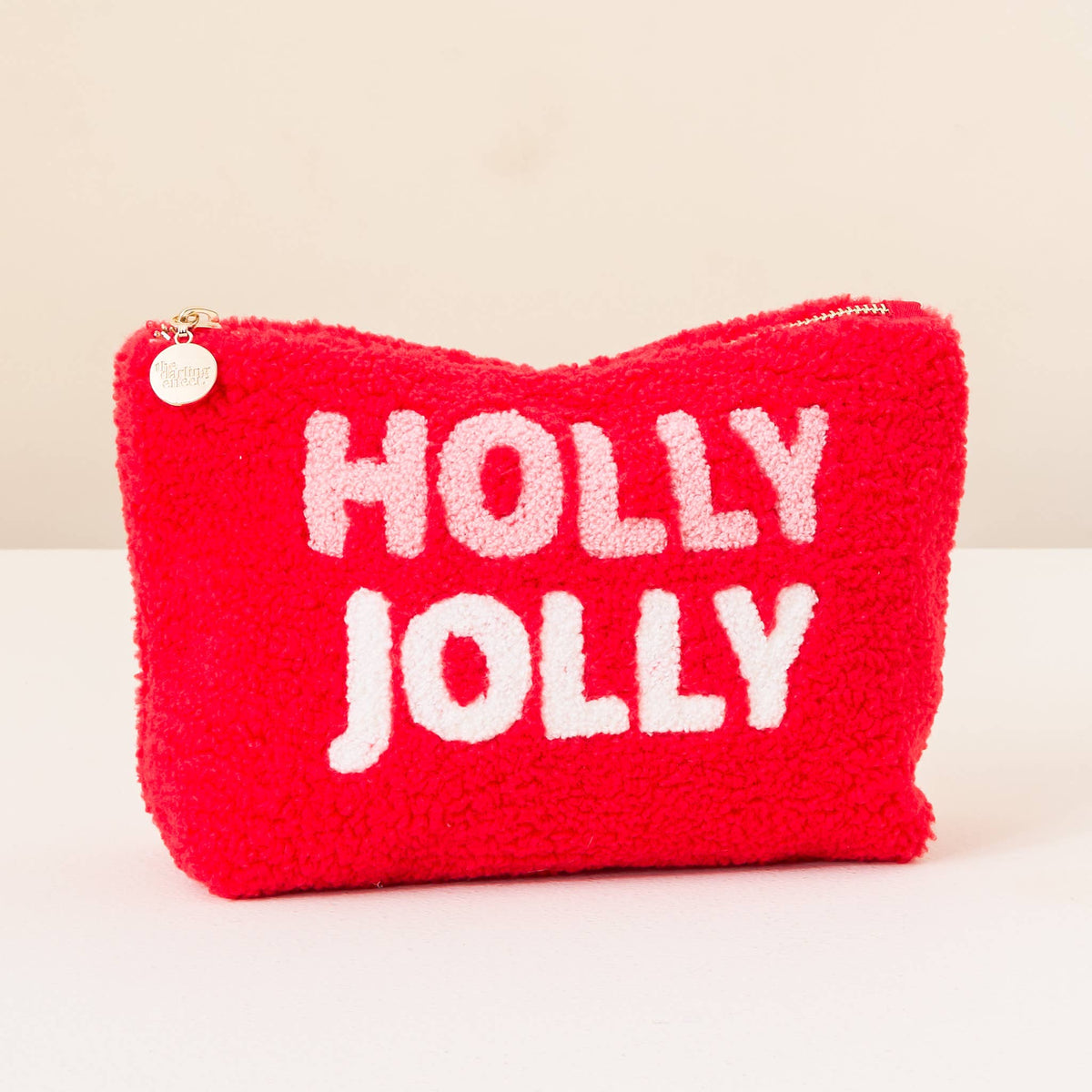 Teddy Pouch-Holly Jolly