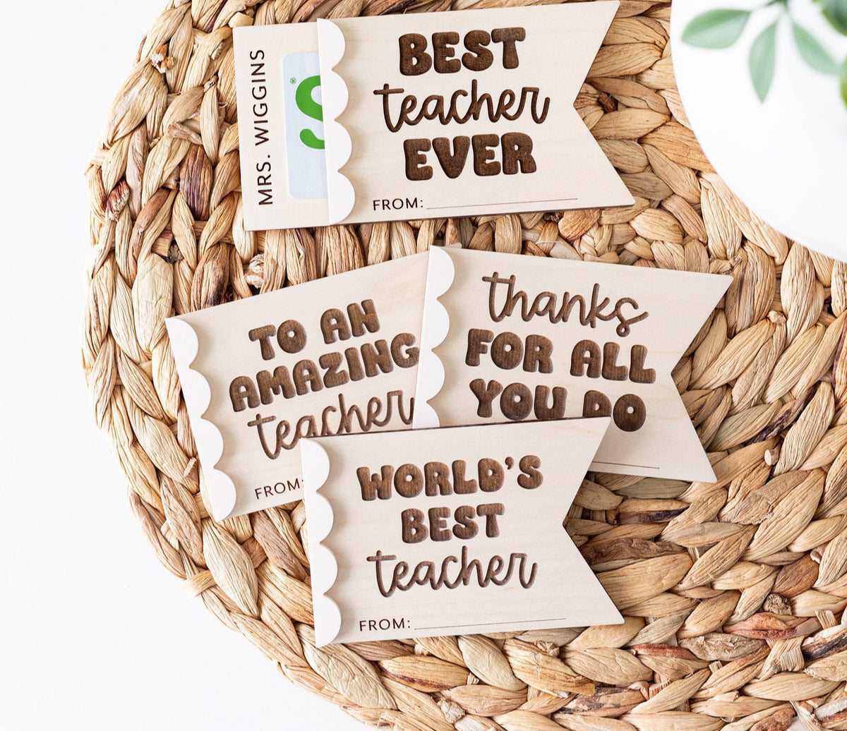Teacher Gift Card Holder