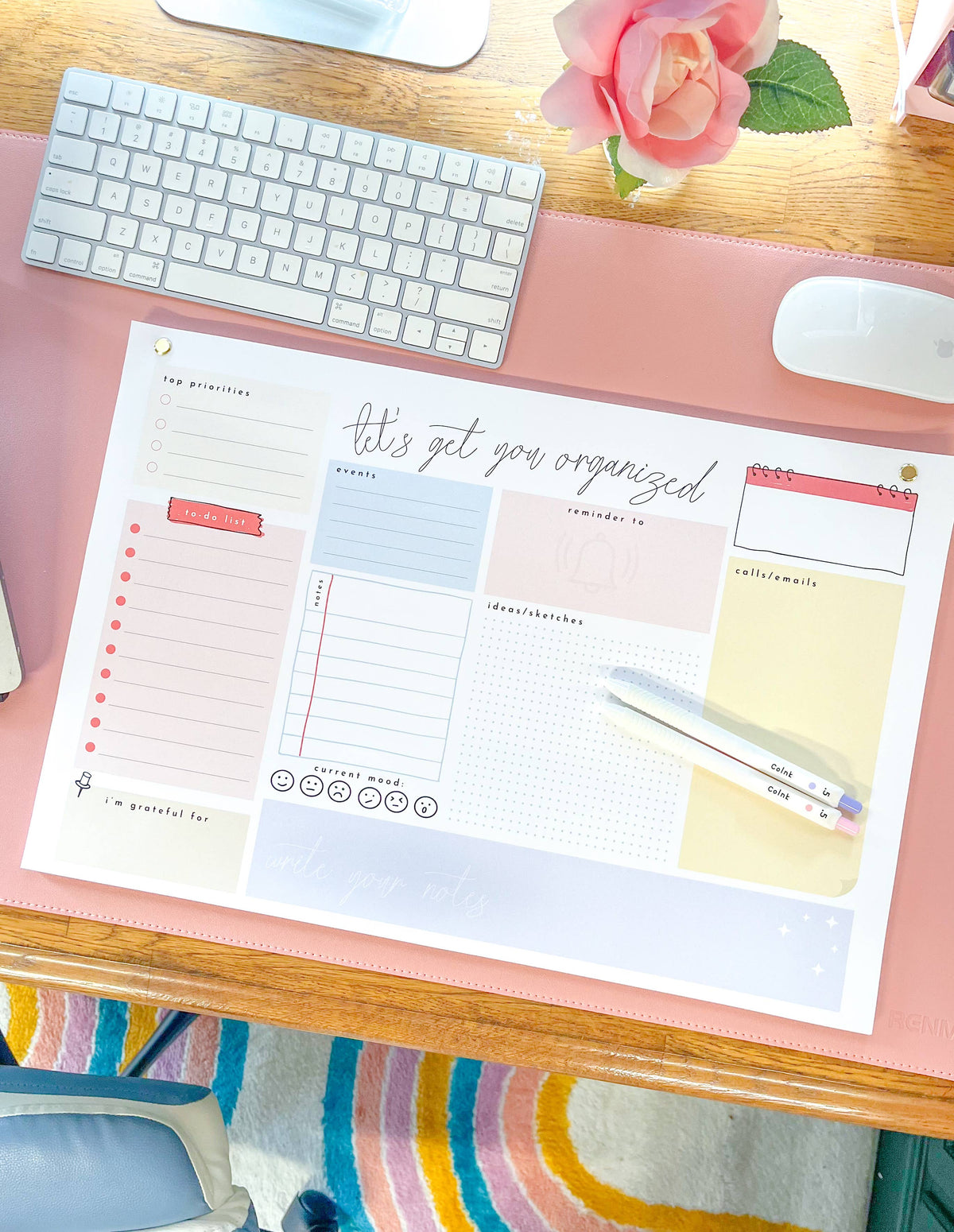 Let&#39;s Get Organized! XL Desk Notepad - 50 Pages