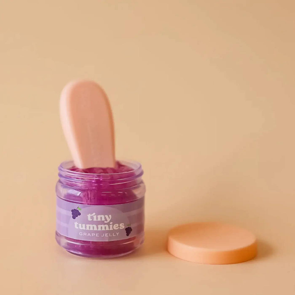 Tiny Tummies - Grape jelly food - Jar and spoon - Tiny Harlow