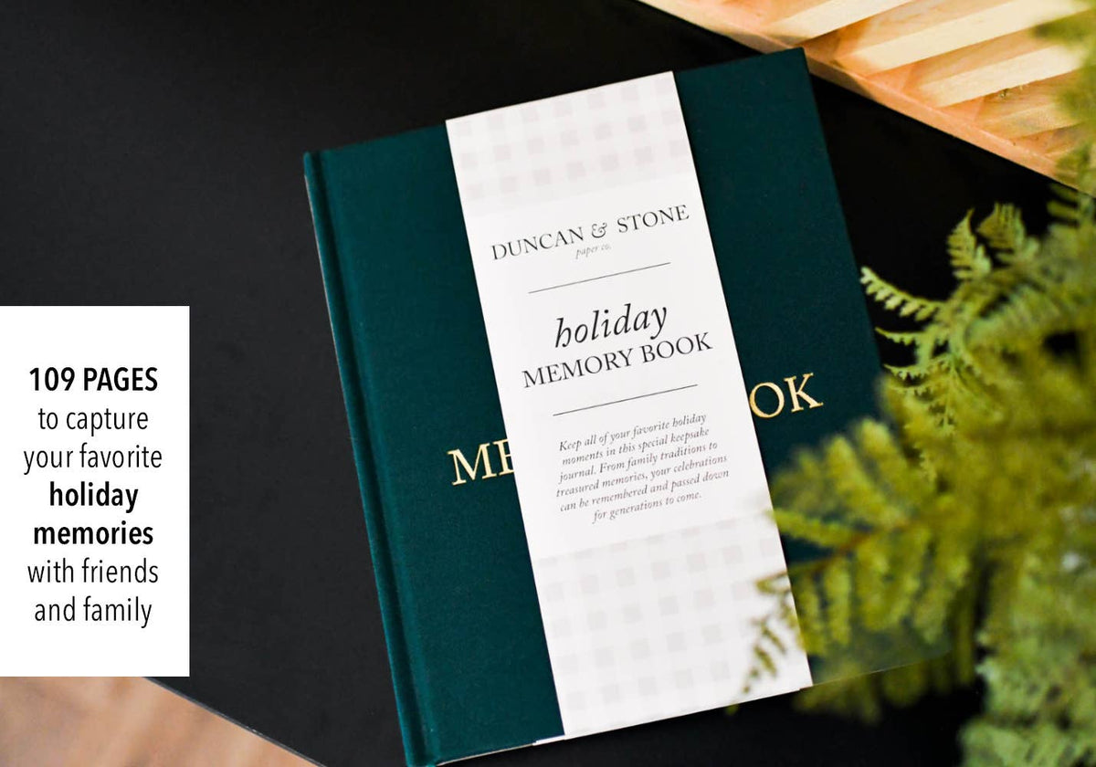 Holiday Memory Book &amp; Family Keepsake | Memory Scrapbook