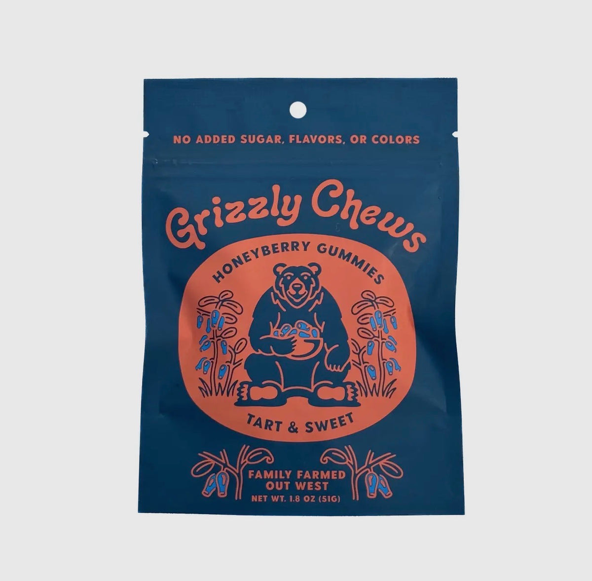 Grizzly Chews Honeyberry Gummies