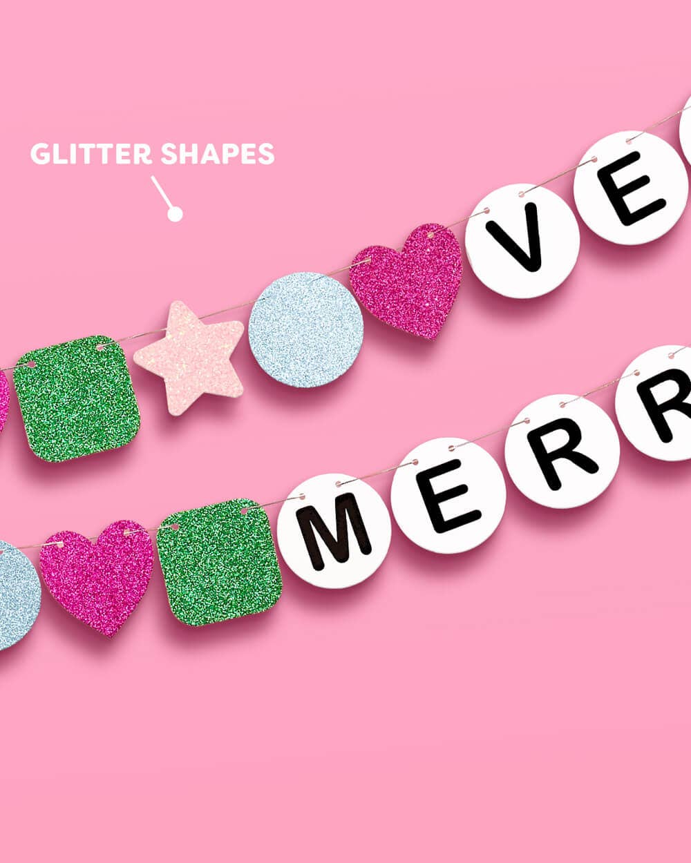 Very Merry Era Banner - friendship bracelet banner christmas