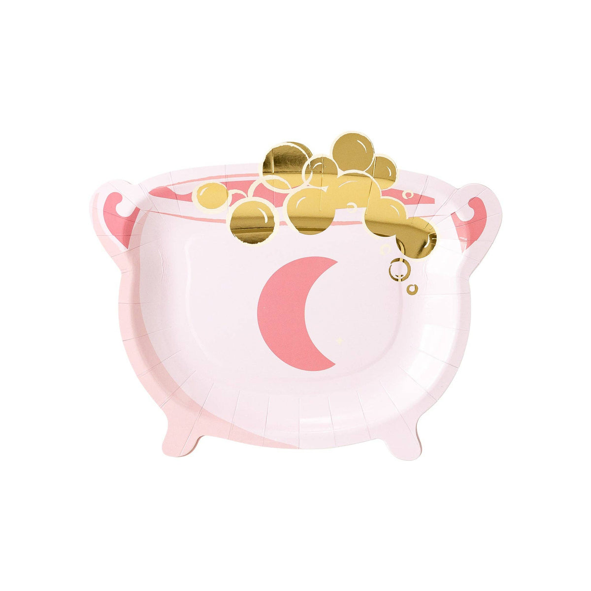 Pink Cauldron Shaped Plate