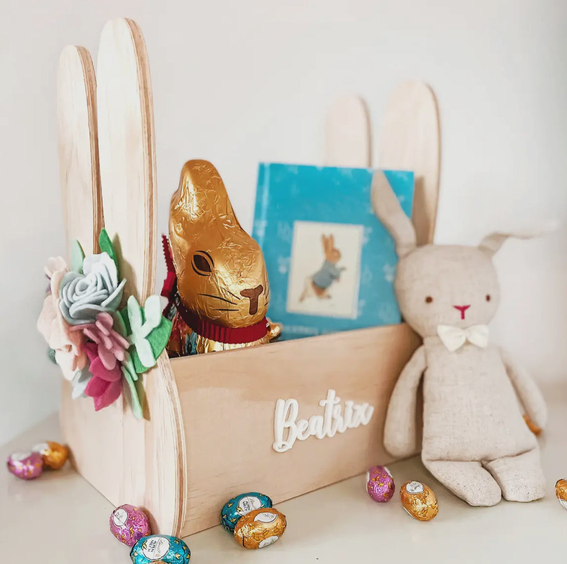 Plush Bunny Soft Easter Baskets Non-Toxic Easter Basket Ideas For