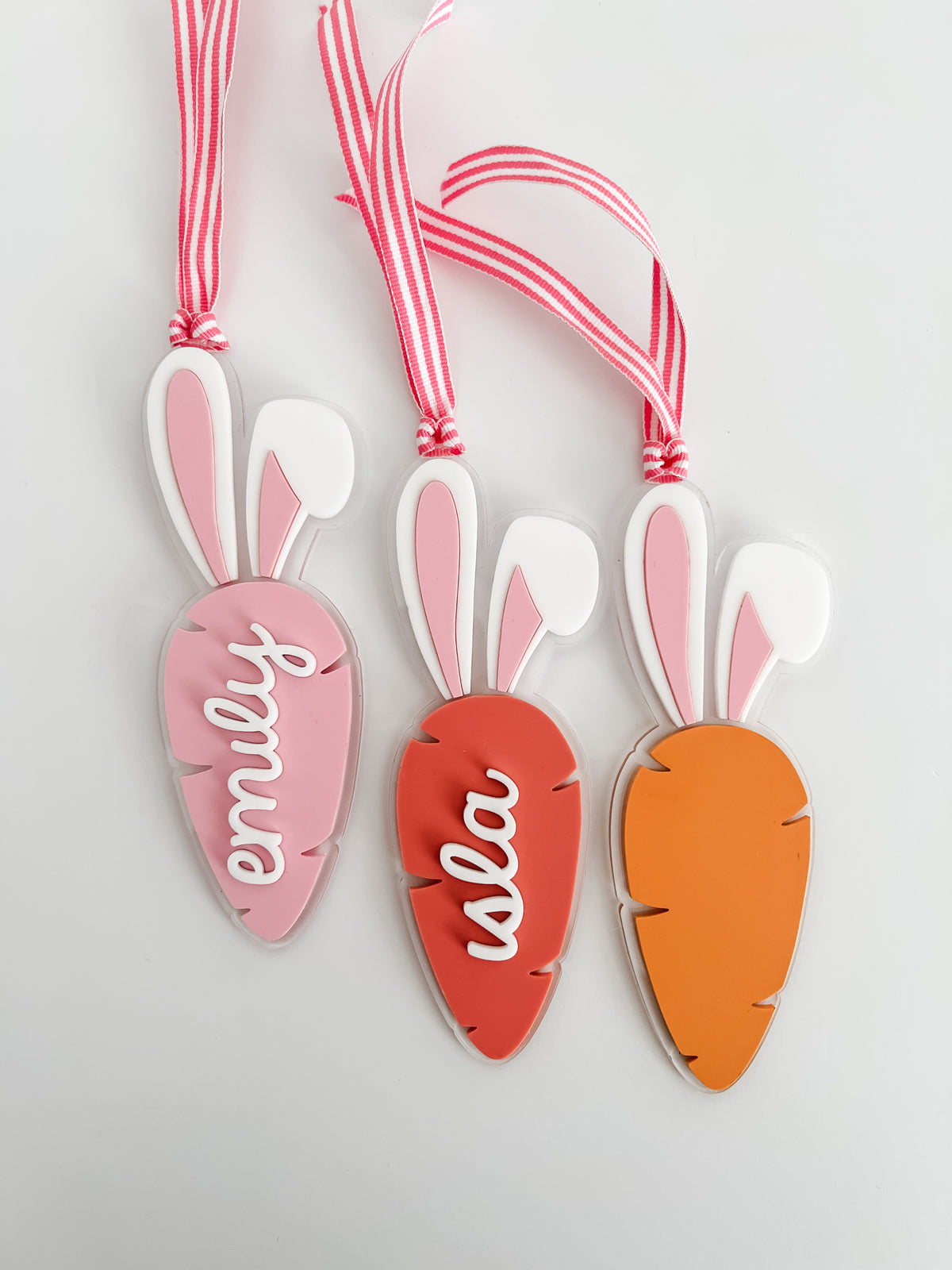 Carrot Tag with Bunny Ears- Personalized