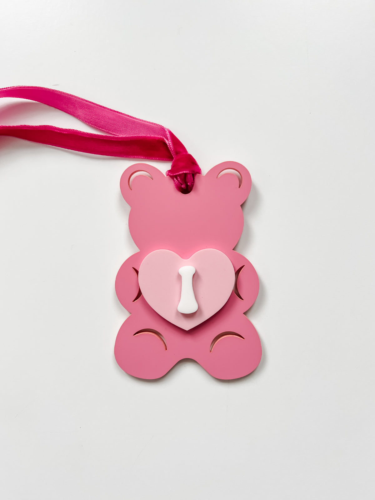 Gummy Bear Personalized Initial Tag