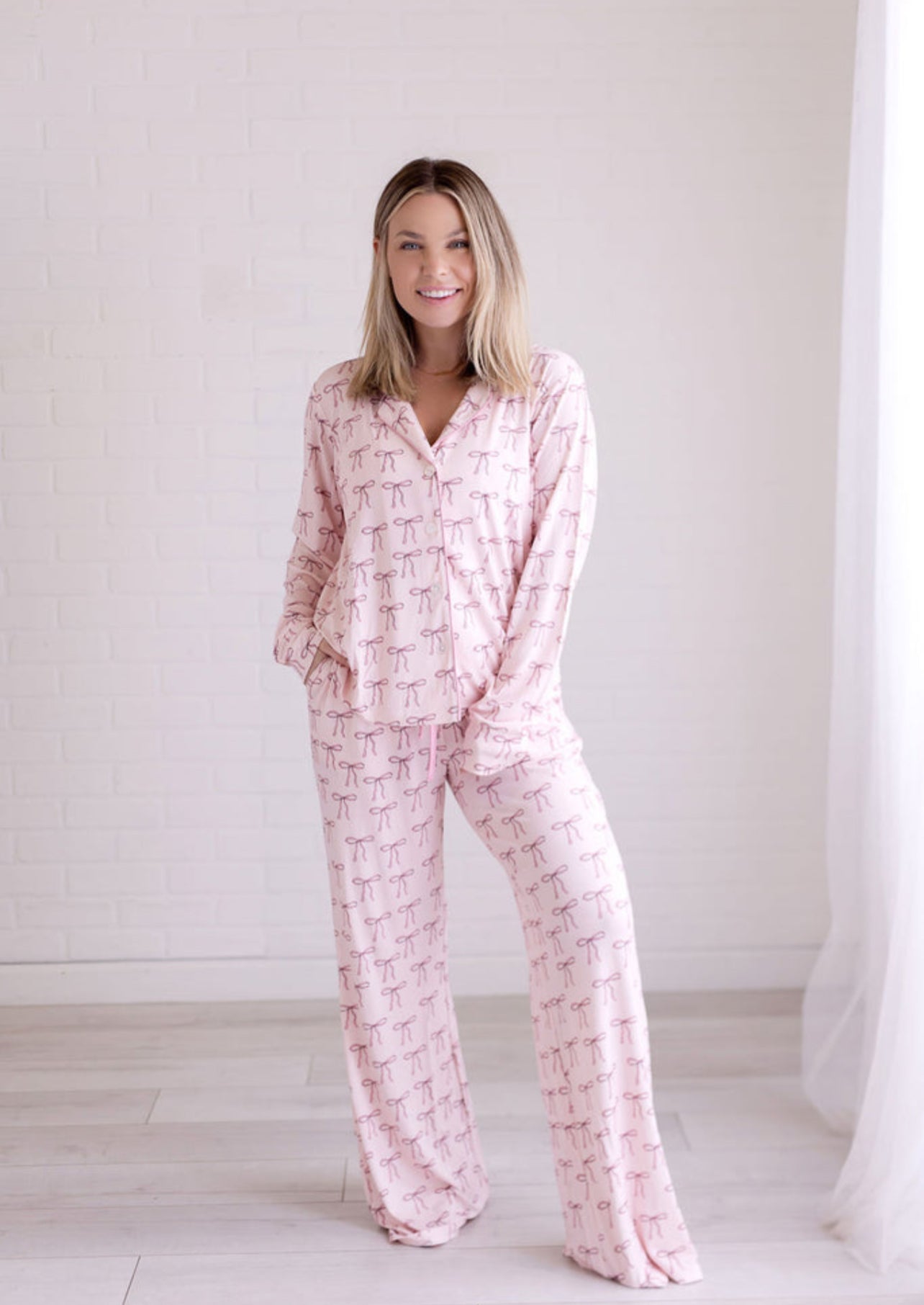 Bamboo Two Piece Pajama Set, Healthcare - Main Image
