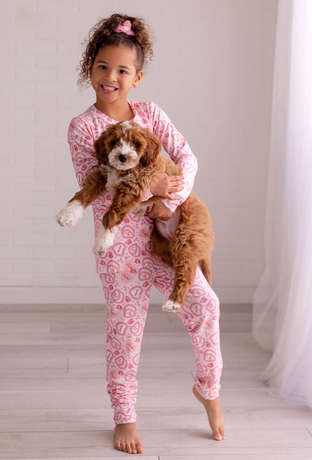 Heart Cake Bamboo Pajama Set