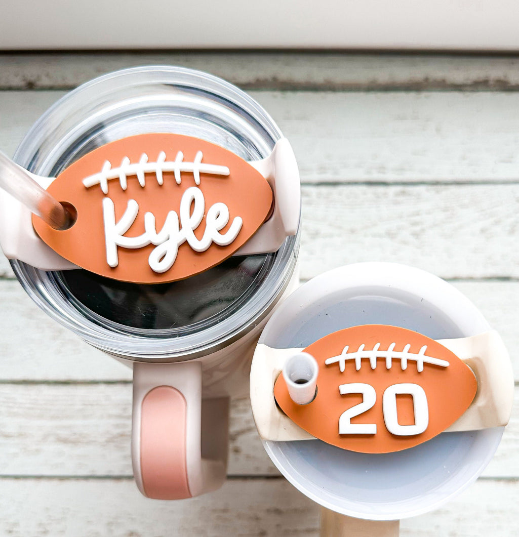 Tumbler Name Plate- Football