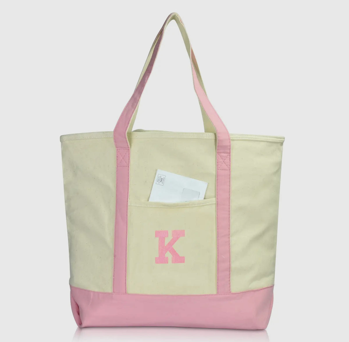 Personalized Canvas Tote 22&quot; Block Letter