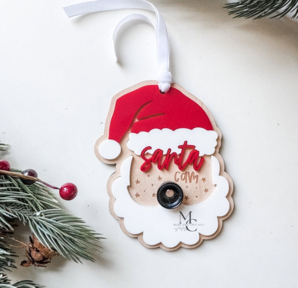 Santa Cam Ornament