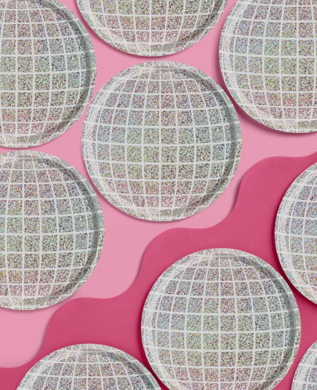 Shimmer Disco Plates (Set of 25)