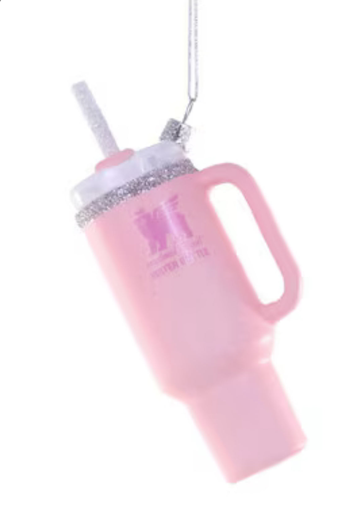 Beverage Tumbler Pink Glass Ornament by Cody Foster