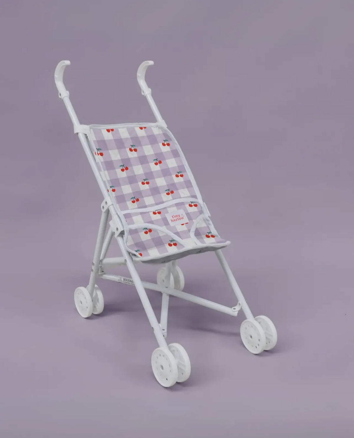 Doll Stroller- Gingham + Cherries