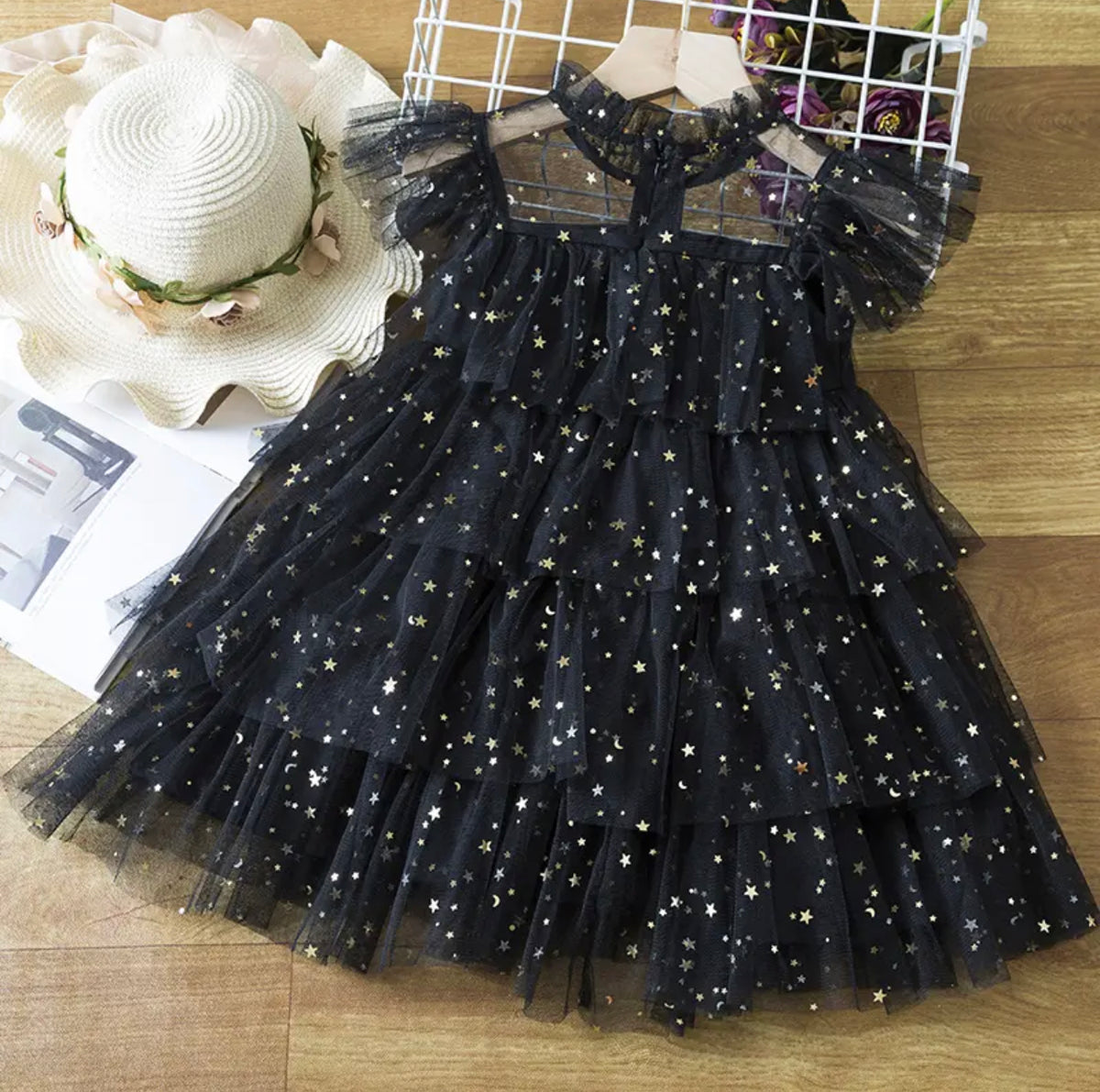 Black Sparkle Tulle Dress Pre-Order