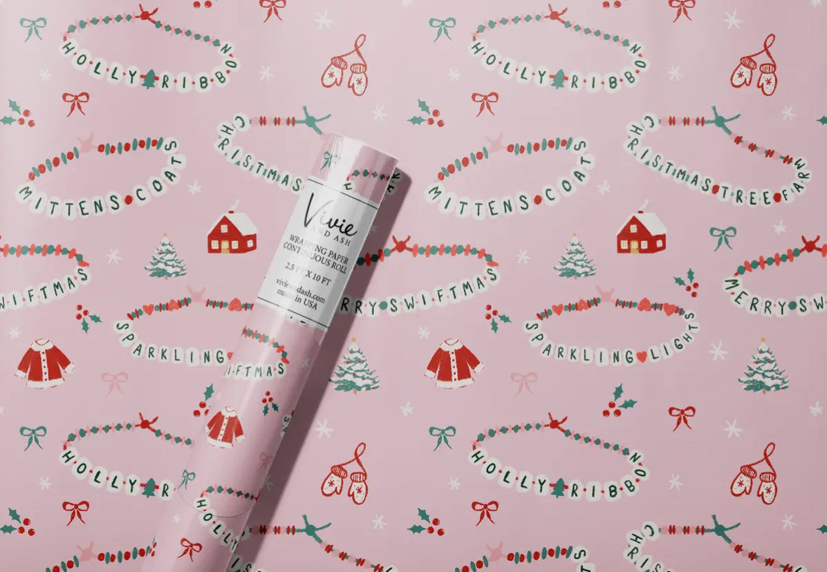 Pink Merry Swiftmas Wrapping Roll