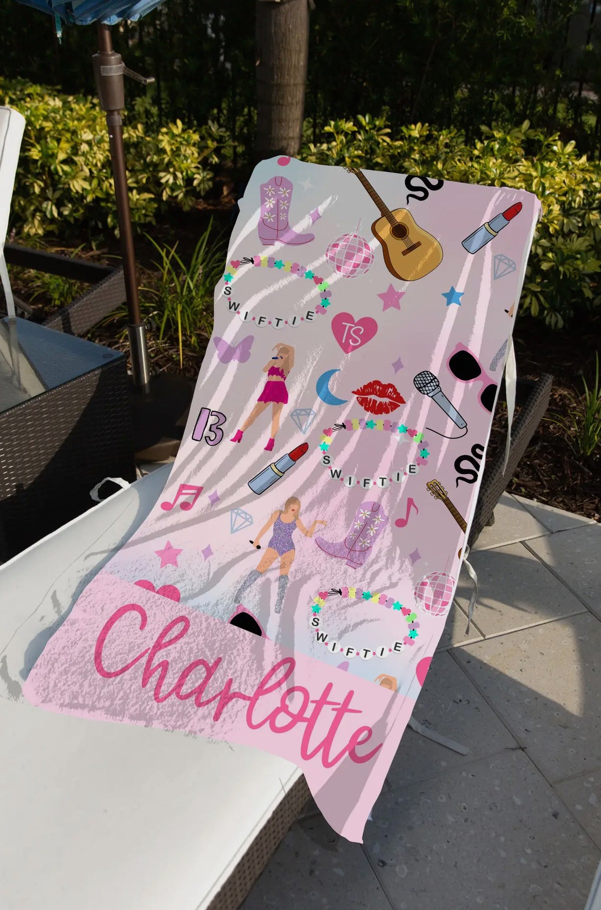 Personalized TS Beach Towel