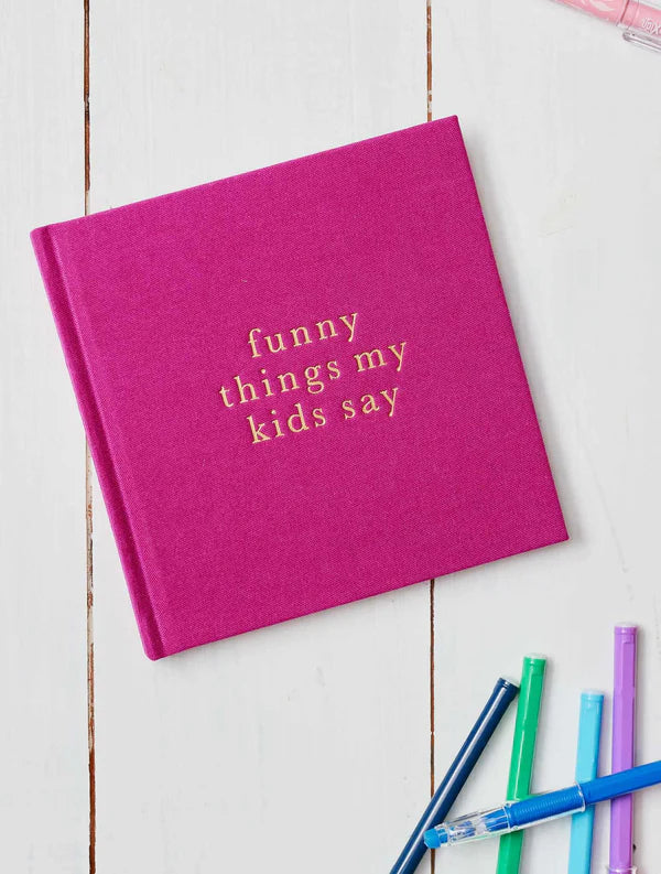 Funny Things My Kids Say Linen Keepsake Journal