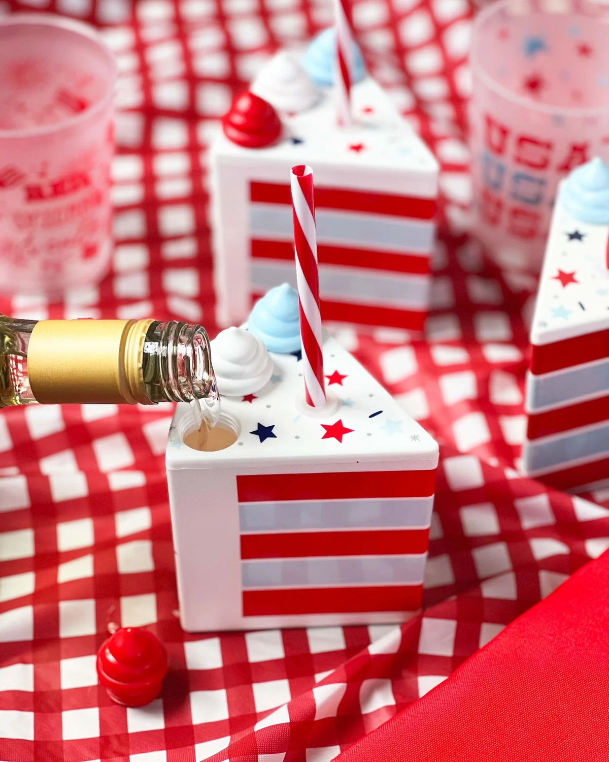 Slice Of Fun Patriotic Sipper