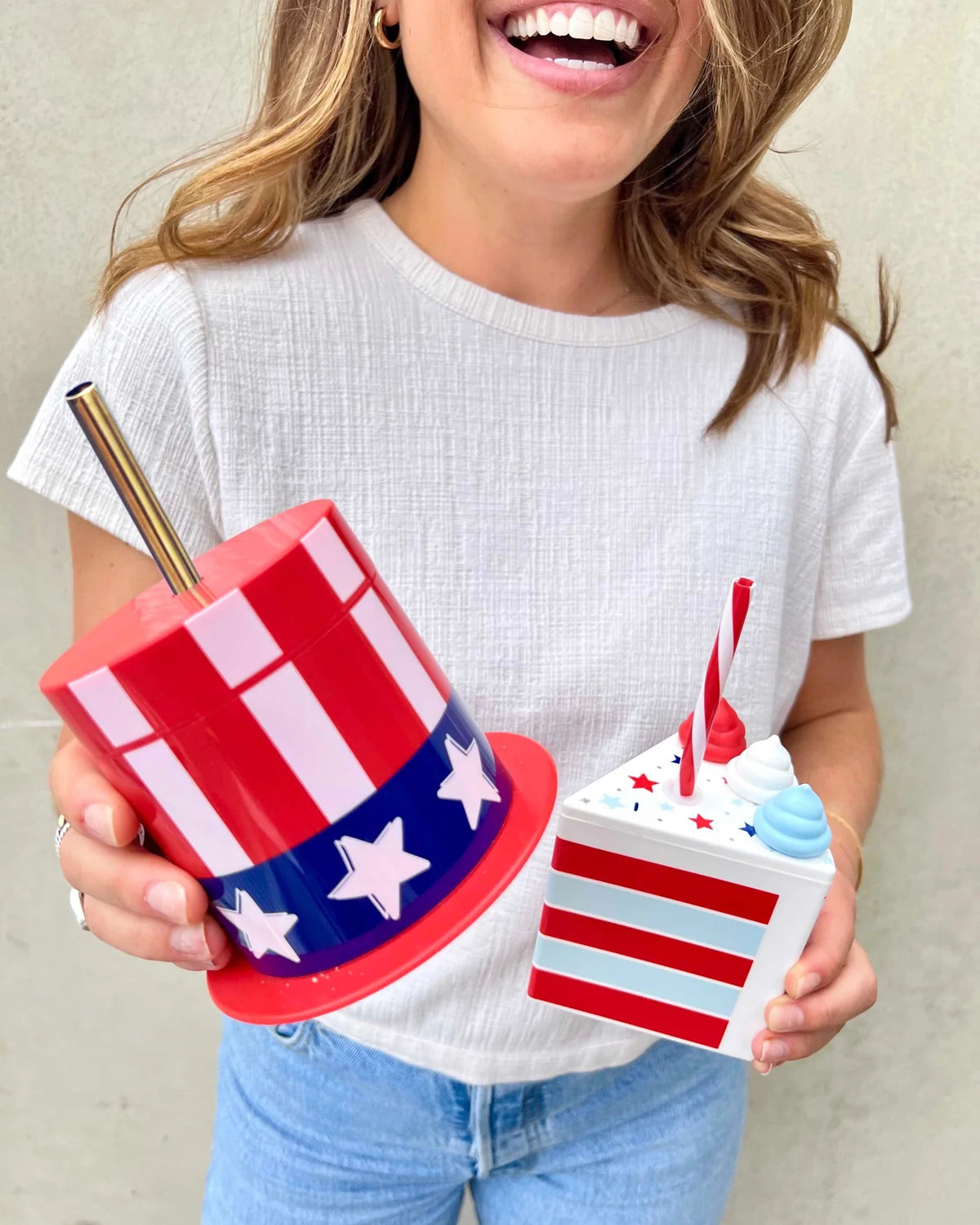 Slice Of Fun Patriotic Sipper