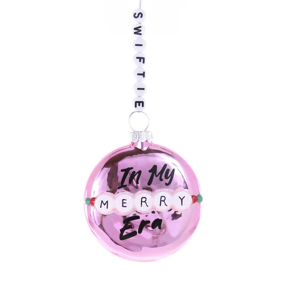 Merry Era Glass Ornament