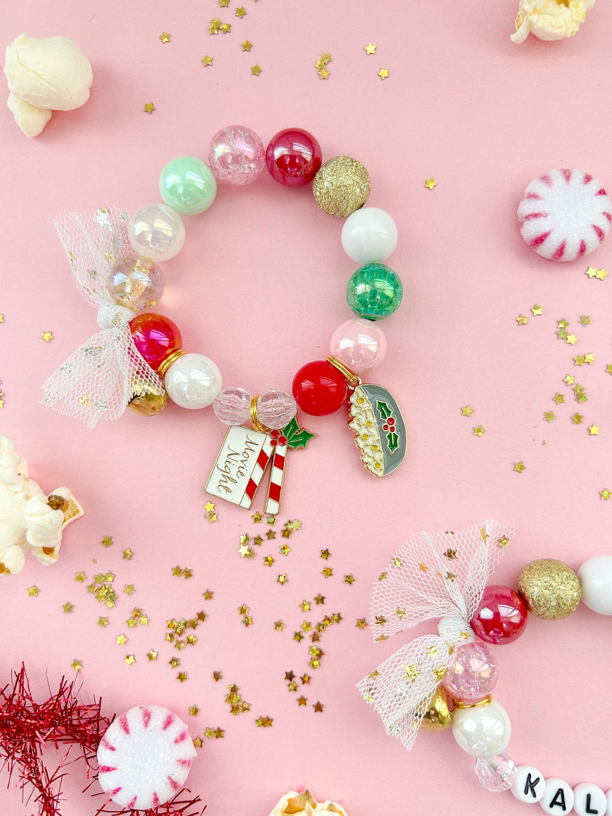 Holiday Christmas Movie Night Charm Bracelet