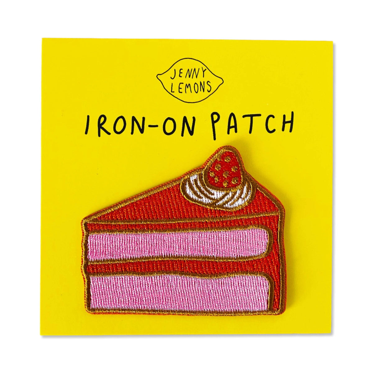 Cake Slice Iron-On Patch