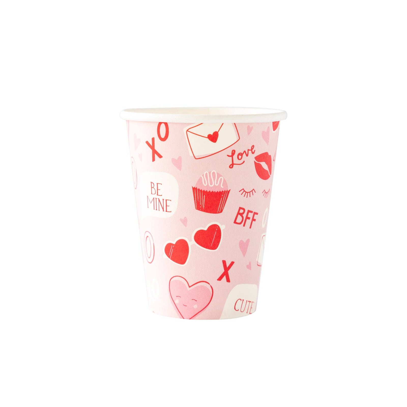 Cross My Heart Red Holiday Valentine's Day Party 9 oz. Paper Cups - Parties  Plus