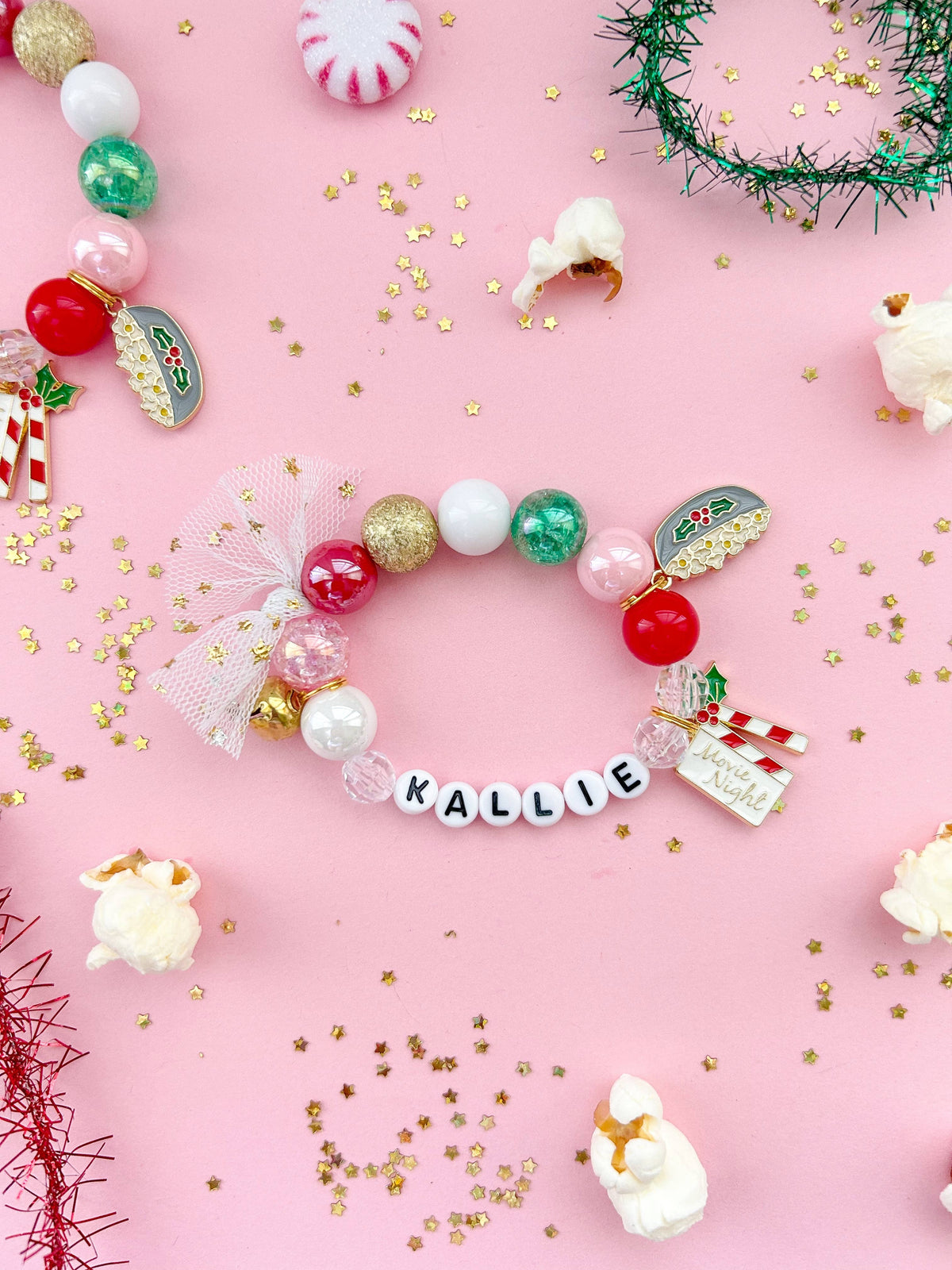 Holiday Christmas Movie Night Charm Bracelet