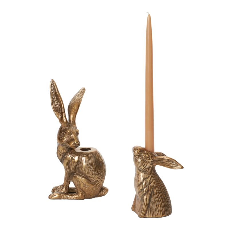 Halycon Hare Candle Holder (Set of 1)