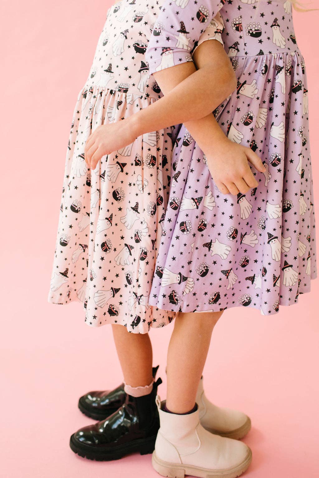 Emile Twirl Dress in Purple Cauldron