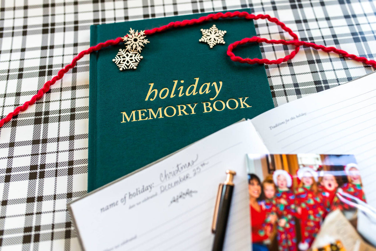 Holiday Memory Book &amp; Family Keepsake | Memory Scrapbook