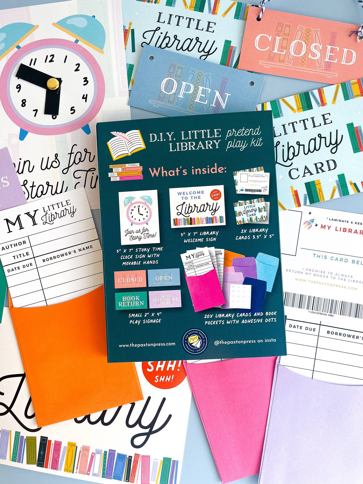 D.I.Y. Little Library Pretend Play Kit - Little Color Company