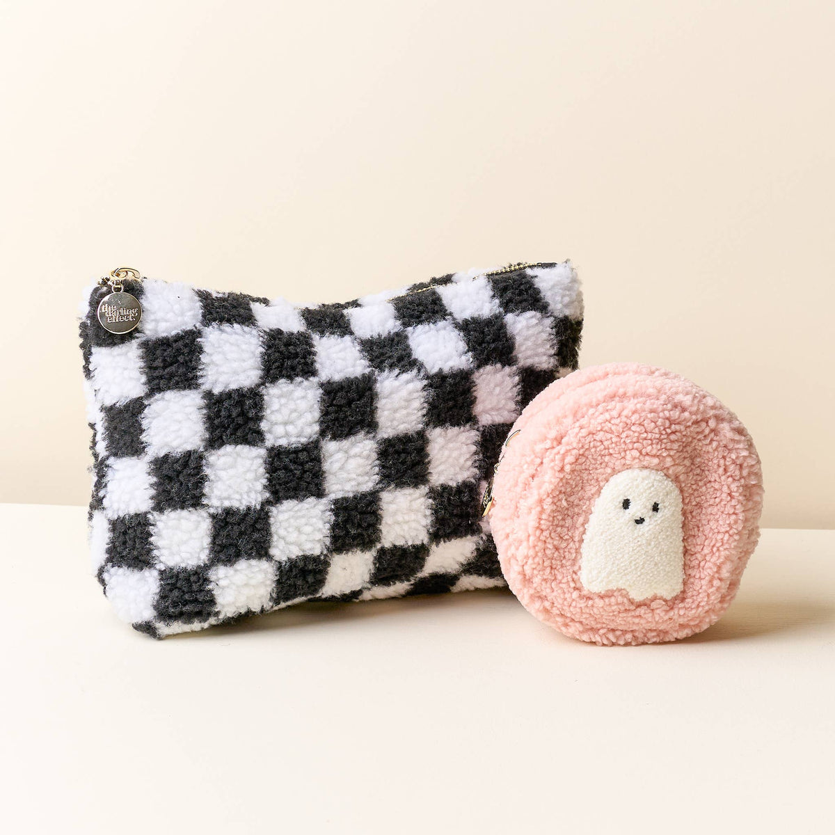 Teddy Pouch-Circle-Ghost