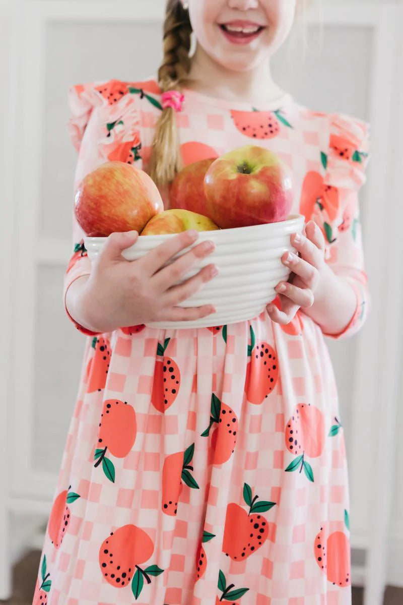 Apple Orchard Ruffle Twirl Dress