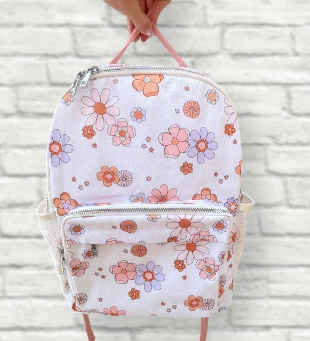 Flower Colorful Backpack Flirty Flowers Backpack - Little Color Company
