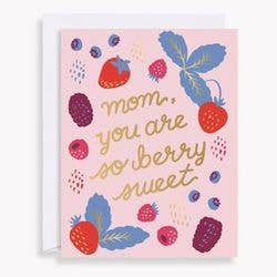 So Berry Sweet Gold Foiled Mother&#39;s Day Card