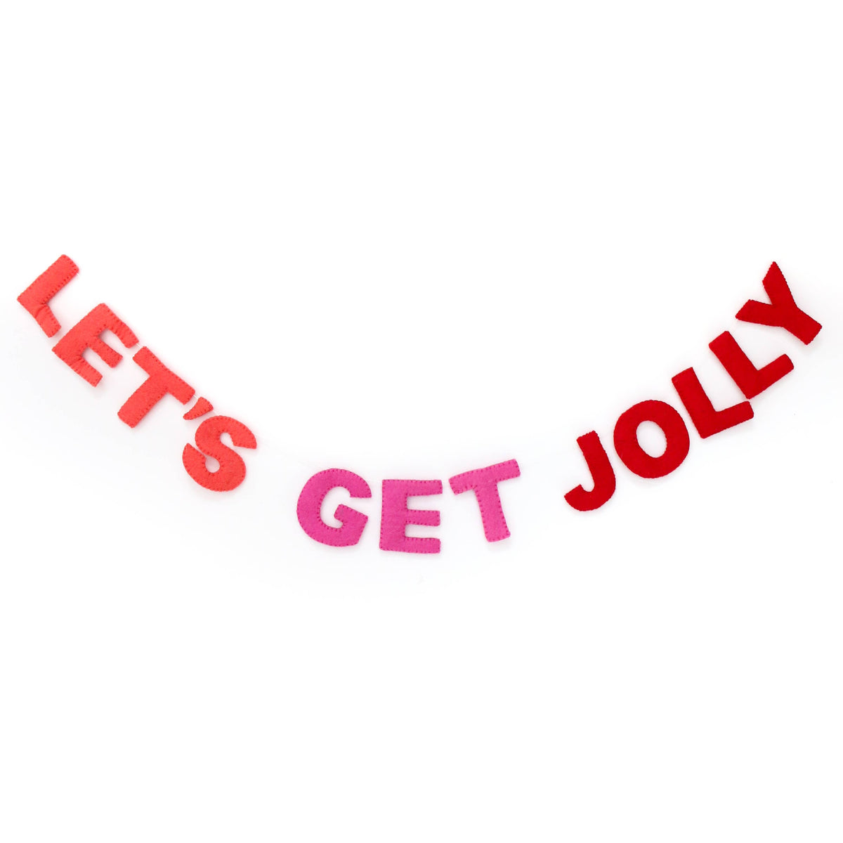 Let’s Get Jolly Holiday Felt Garland